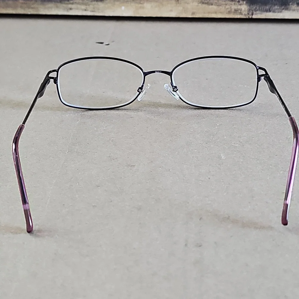 Heartland Carrie Purple Oval Metal Eyeglass Frames 54-17-140